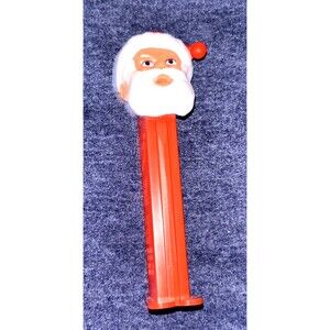 Vintage Pez Dispenser Santa Claus Open Eyes & Feet Christmas